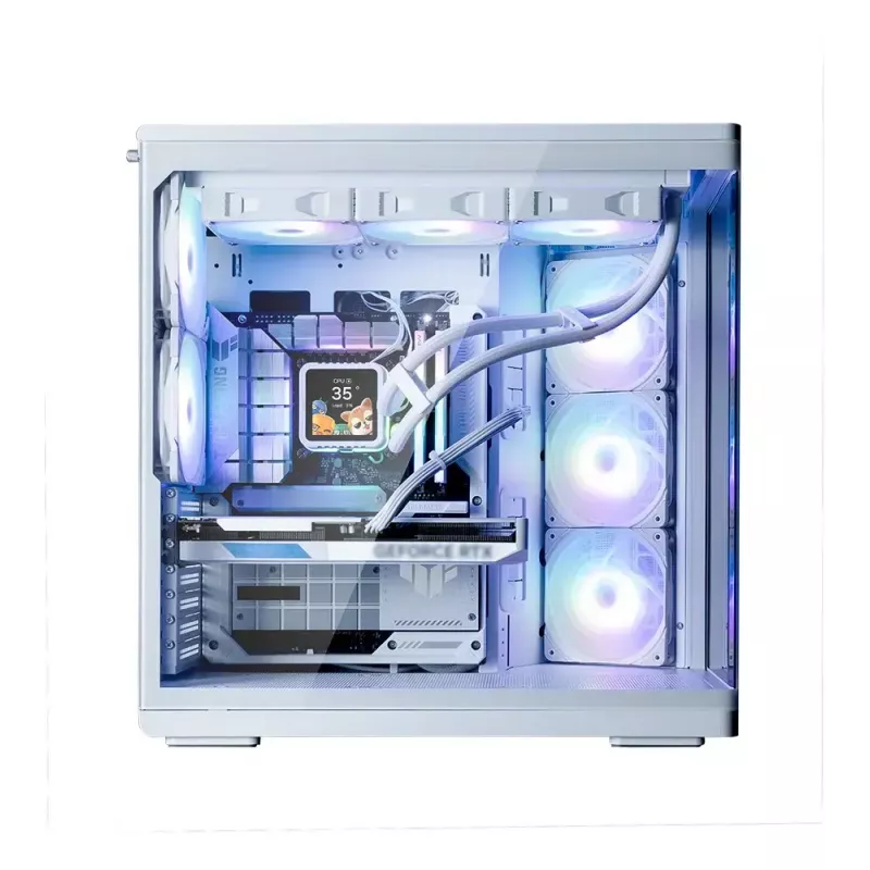 Case PC ZALMAN P60 Mid-Tower con 5 ventole ARGB, bianco