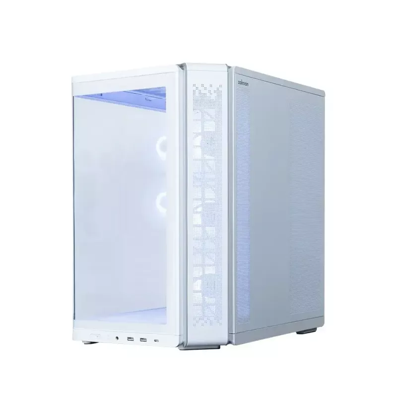 Case PC ZALMAN P60 Mid-Tower con 5 ventole ARGB, bianco