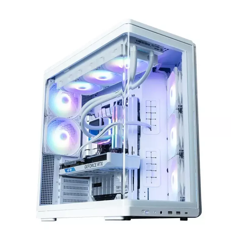 Case PC ZALMAN P60 Mid-Tower con 5 ventole ARGB, bianco