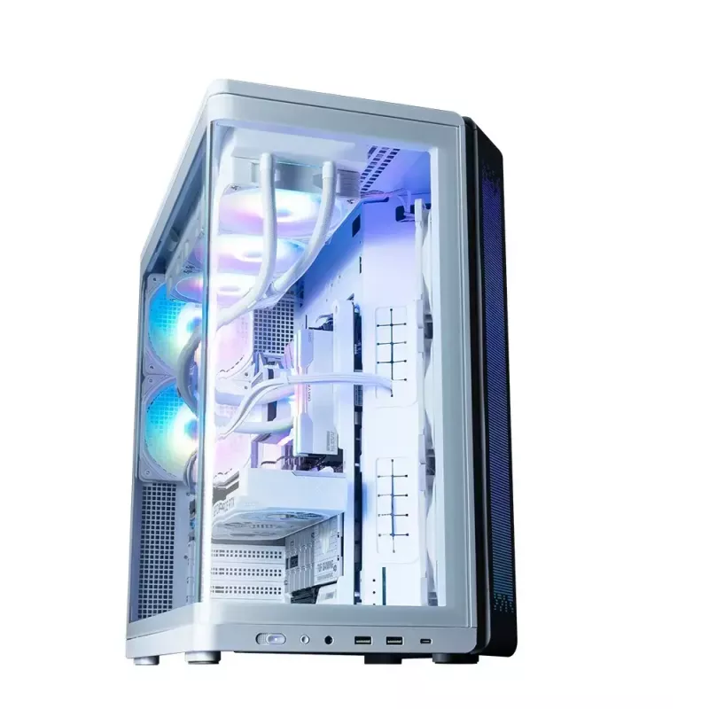 Case PC ZALMAN P60 Mid-Tower con 5 ventole ARGB, bianco