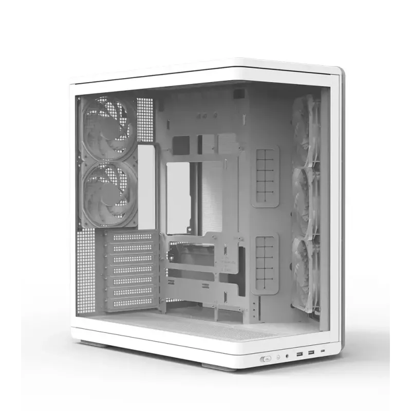 Case PC ZALMAN P60 Mid-Tower con 5 ventole ARGB, bianco