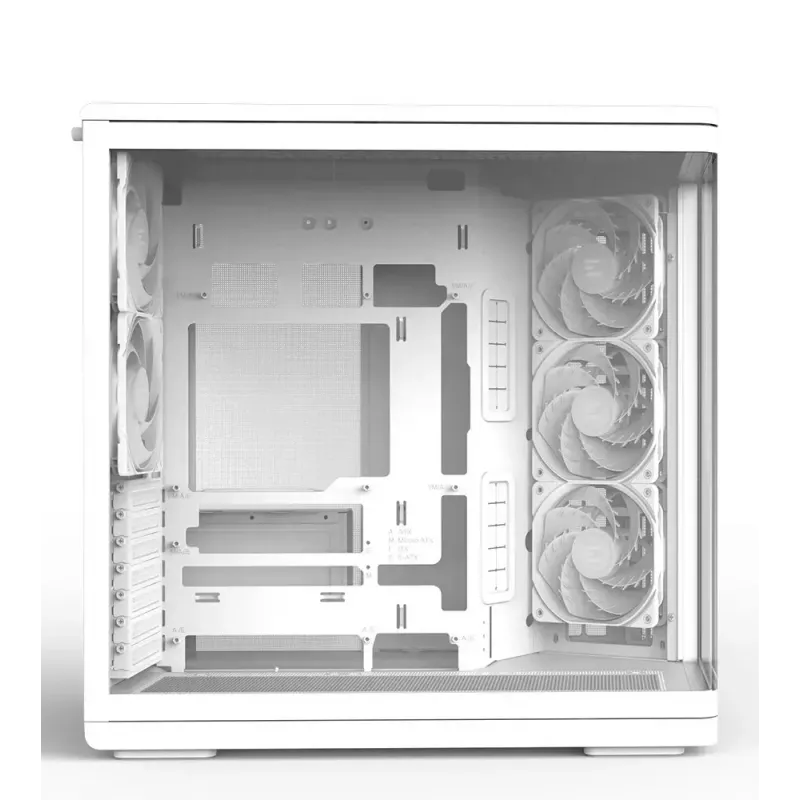 Case PC ZALMAN P60 Mid-Tower con 5 ventole ARGB, bianco