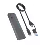 Case per SSD M.2 SATA/NVMe ICY BOX con USB 3.2 Gen 2 Type-C e illuminazione RGB