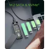 Case per SSD M.2 SATA/NVMe ICY BOX con USB 3.2 Gen 2 Type-C e illuminazione RGB
