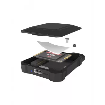 Case per SSD M.2 NVMe icybox IB-1601MP-CU31 USB 3.2 Gen 2 Type-C 10 Gbps