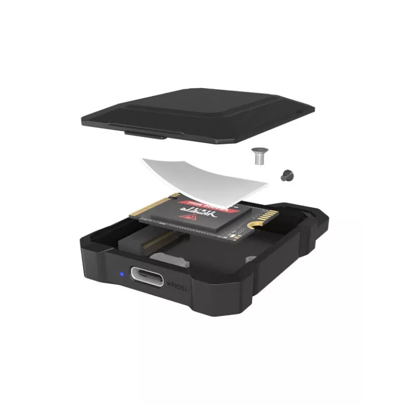 Case per SSD M.2 NVMe icybox IB-1601MP-CU31 USB 3.2 Gen 2 Type-C 10 Gbps