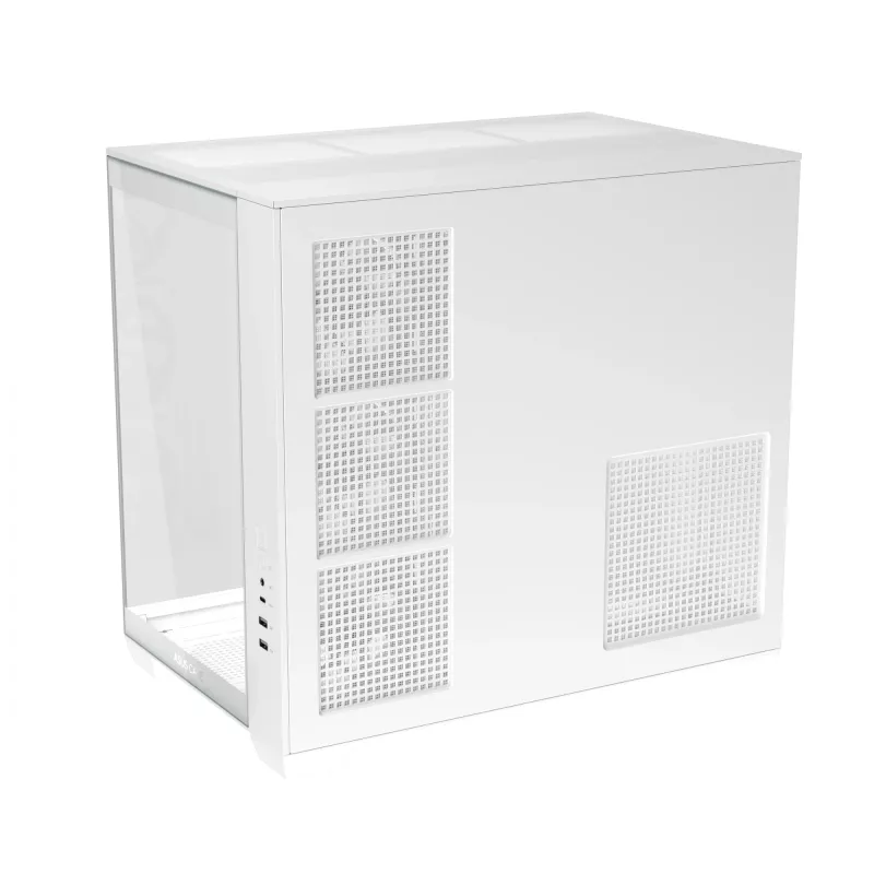 ASUS A32 PLUS TG ARGB case per computer, bianco, vetro temperato