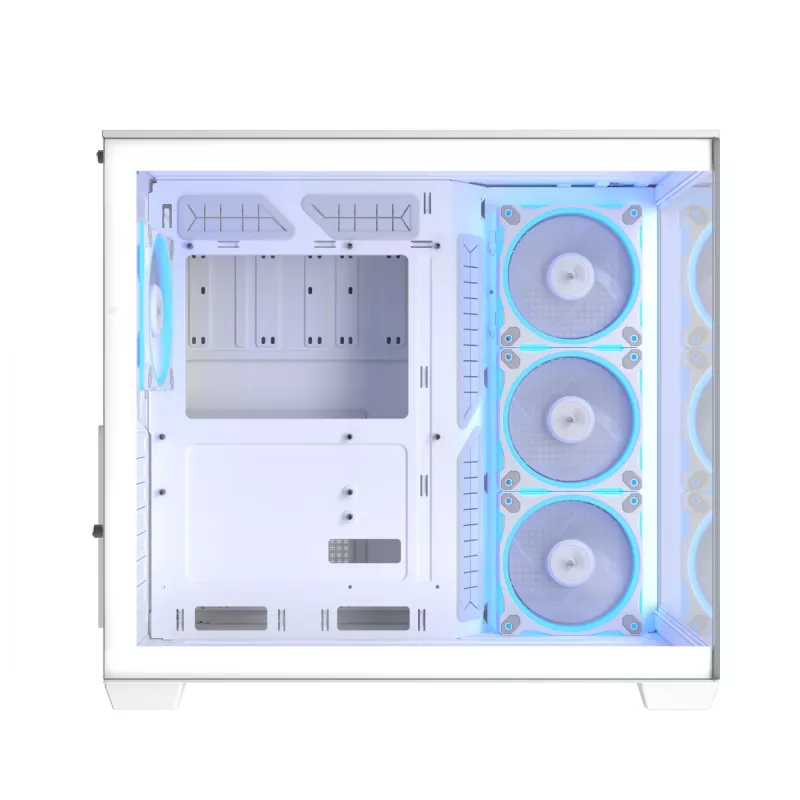 ASUS A32 PLUS TG ARGB case per computer, bianco, vetro temperato