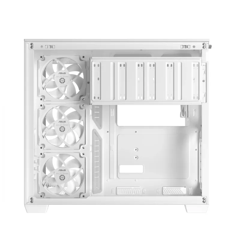 ASUS A32 PLUS TG ARGB case per computer, bianco, vetro temperato