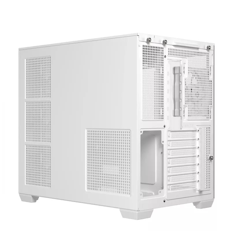 ASUS A32 PLUS TG ARGB case per computer, bianco, vetro temperato