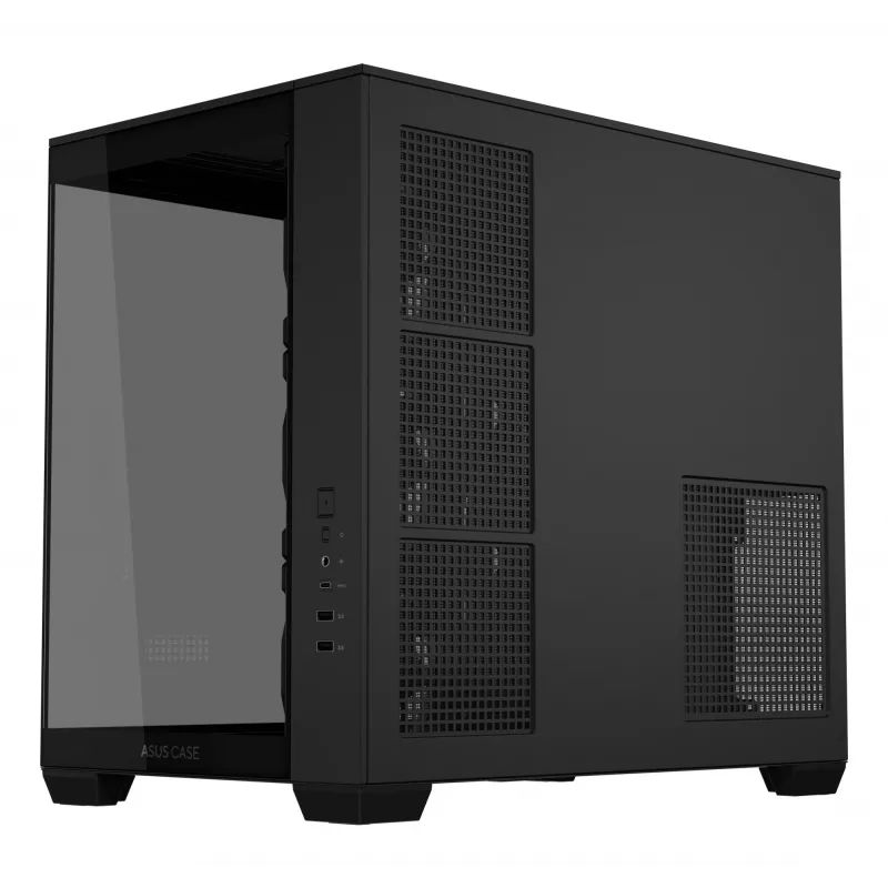 Case PC ASUS A32 PLUS TG ARGB, nero, ATX/micro ATX/Mini-ITX
