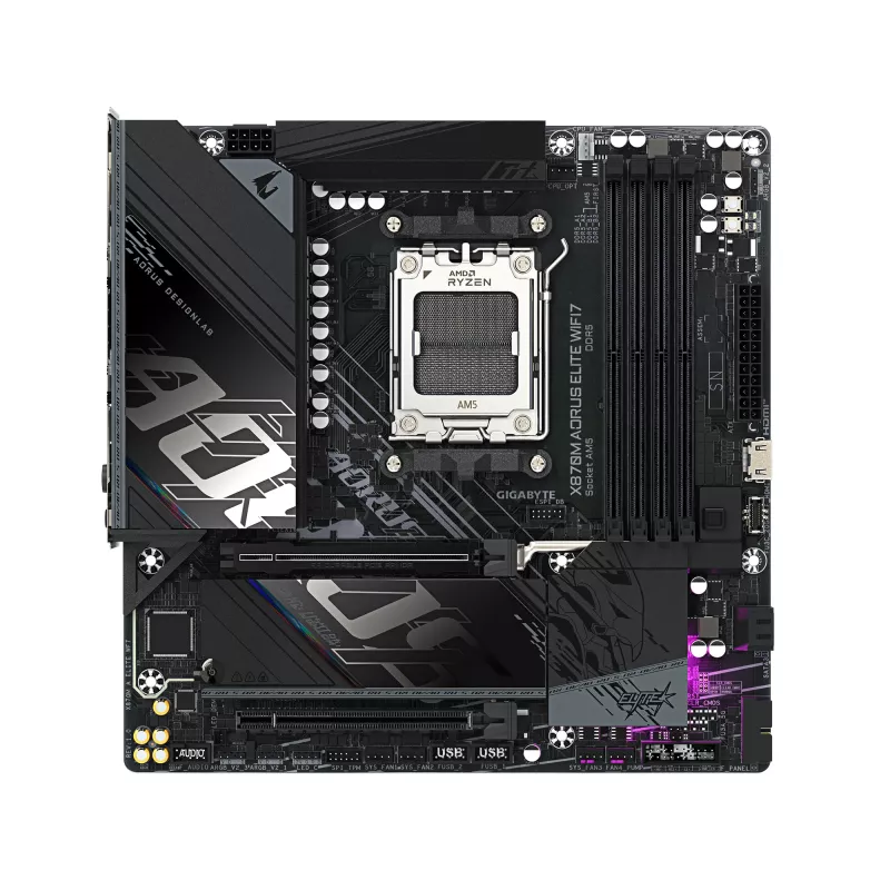 Scheda madre GIGABYTE X870M AORUS ELITE WIFI7, AMD X870, socket AM5, ATX