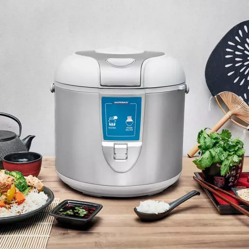 Cuociriso Gastroback Design 3 L 450 W argento bianco