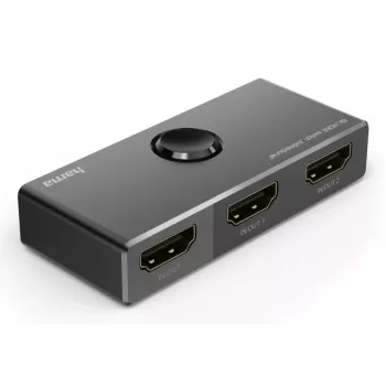 HAMA commutatore HDMI 8K bidirezionale — 1 ingresso su 2 uscite / 2 ingressi su 1 uscita, modello 00205324