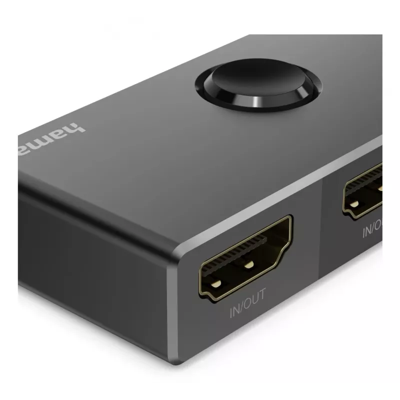 HAMA commutatore HDMI 8K bidirezionale — 1 ingresso su 2 uscite / 2 ingressi su 1 uscita, modello 00205324