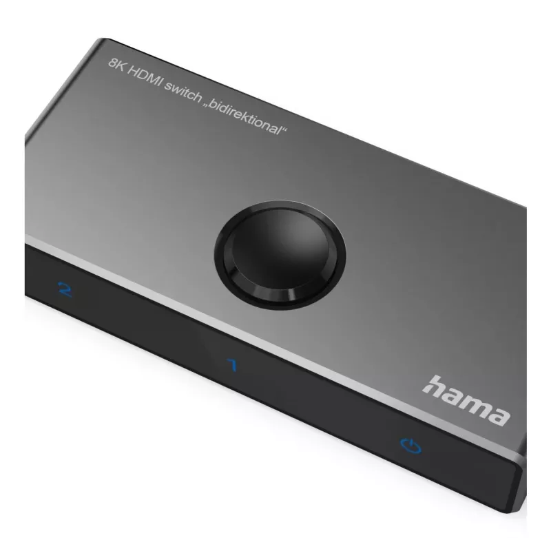 HAMA commutatore HDMI 8K bidirezionale — 1 ingresso su 2 uscite / 2 ingressi su 1 uscita, modello 00205324