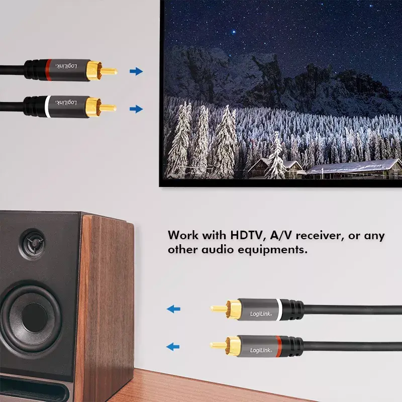 Cavo audio 2m LogiLink CA1204