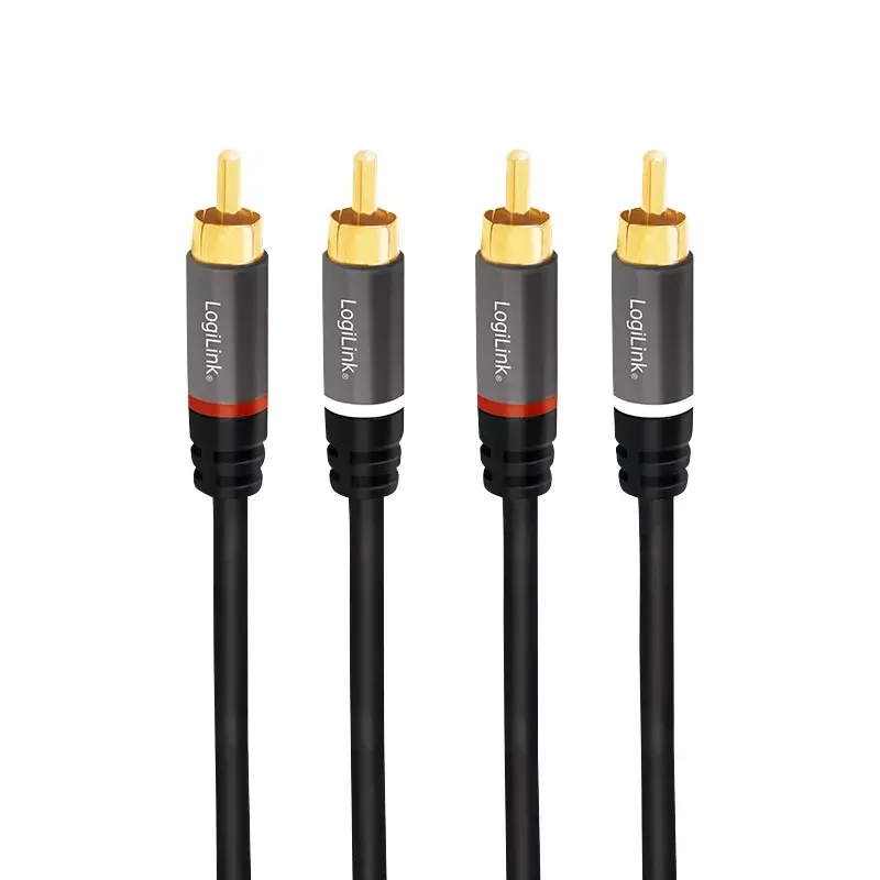 Cavo audio LogiLink CA1209 10m 2xRCA nero