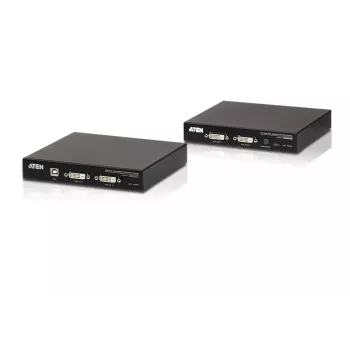 ATEN USB 2.0 DVI Dual View HDBaseT 2.0 extender KVM con audio e RS232 (150 m)