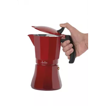 Caffettiera Jata HCAF2006 alluminio rossa