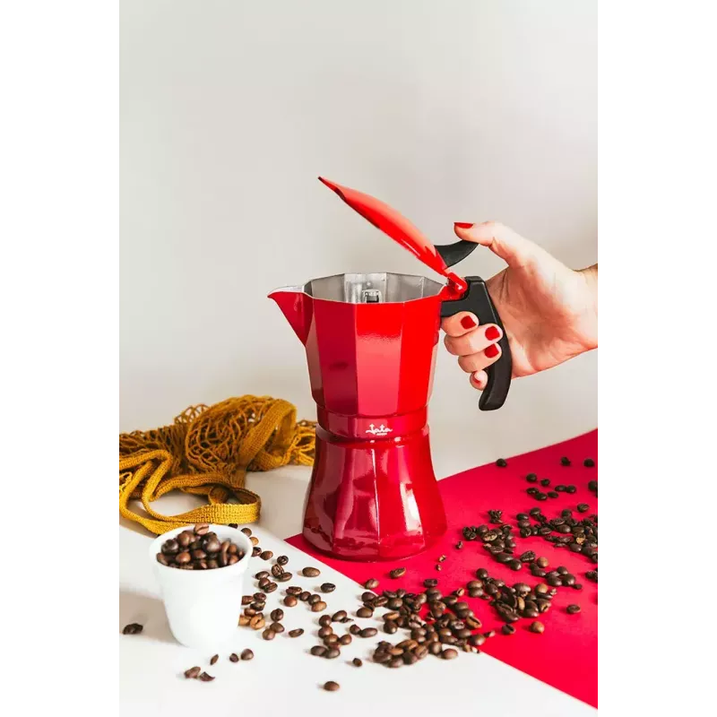 Caffettiera Jata HCAF2006 alluminio rossa