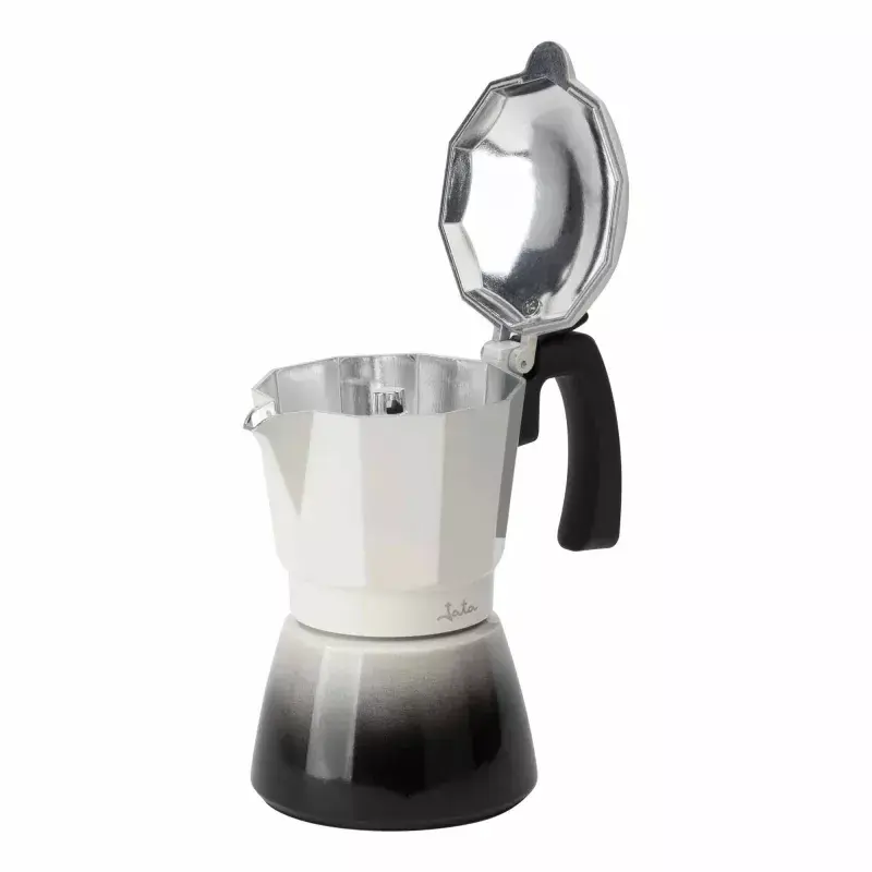 Jata HCAF2412 moka, 12 tazze (0,7 l), alluminio, compatibile con induzione, base da 10,8 cm