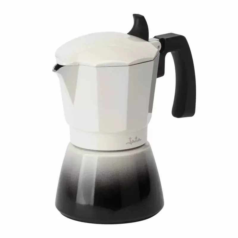 Jata HCAF2412 moka, 12 tazze (0,7 l), alluminio, compatibile con induzione, base da 10,8 cm