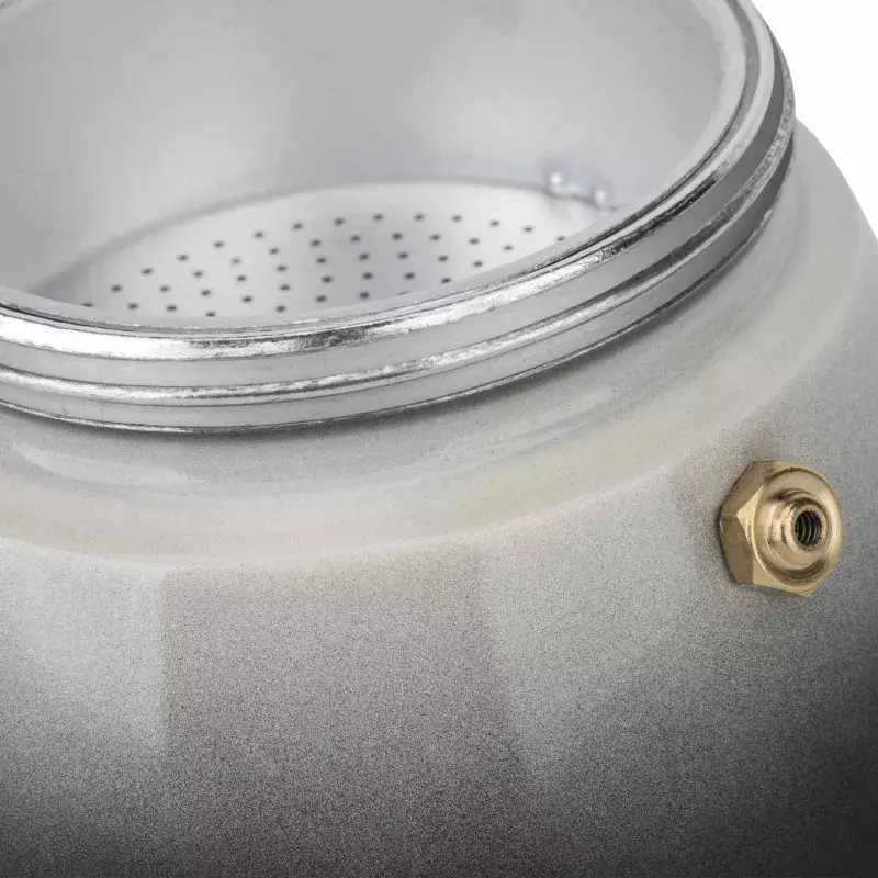 Jata HCAF2412 moka, 12 tazze (0,7 l), alluminio, compatibile con induzione, base da 10,8 cm