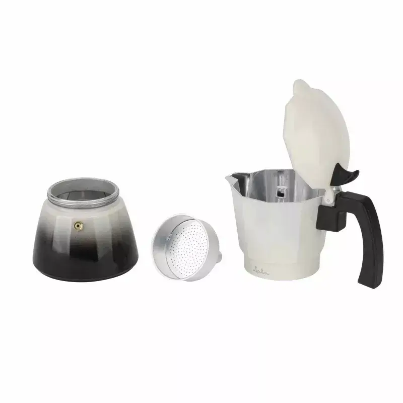 Jata HCAF2412 moka, 12 tazze (0,7 l), alluminio, compatibile con induzione, base da 10,8 cm