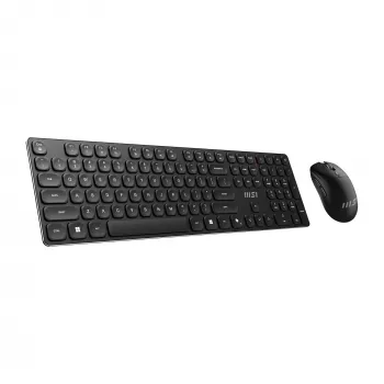 MSI FORGE K210 WIRELESS COMBO tastiera mouse inclusi home/office USB QWERTY US English nero