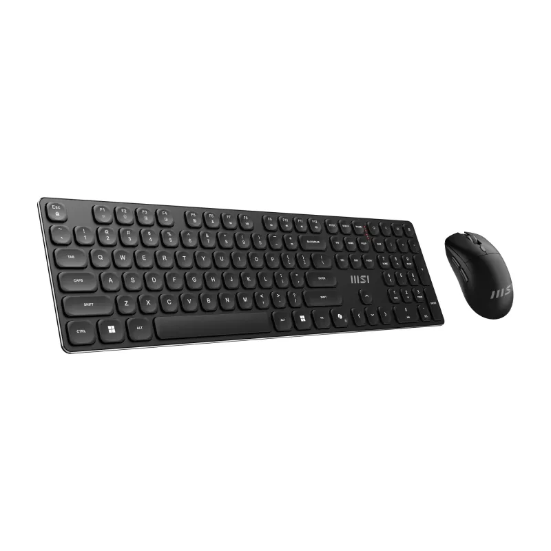 MSI FORGE K210 WIRELESS COMBO tastiera mouse inclusi home/office USB QWERTY US English nero