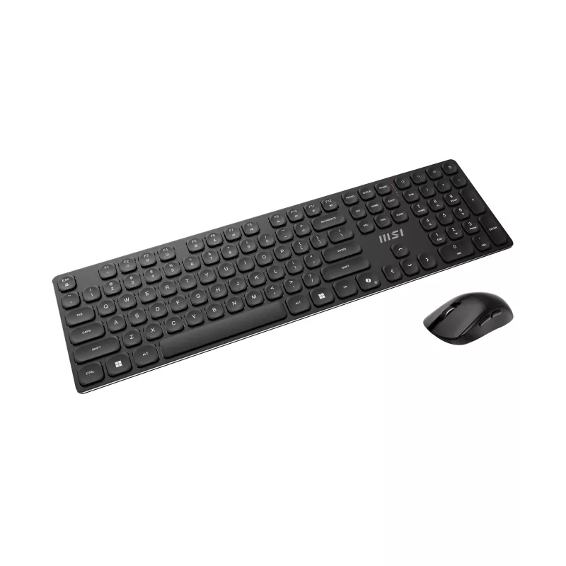 MSI FORGE K210 WIRELESS COMBO tastiera mouse inclusi home/office USB QWERTY US English nero
