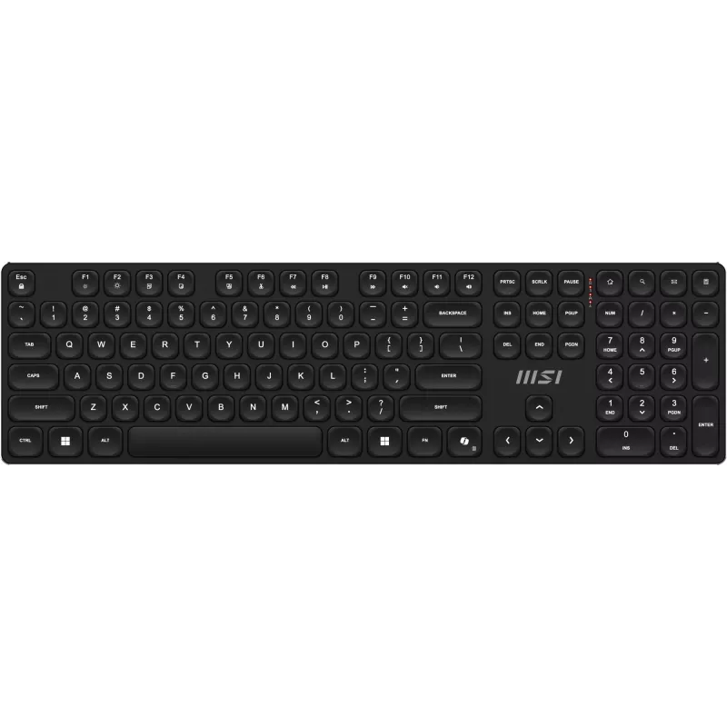 MSI FORGE K210 WIRELESS COMBO tastiera mouse inclusi home/office USB QWERTY US English nero