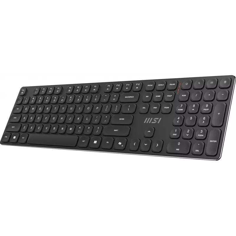 MSI FORGE K210 WIRELESS COMBO tastiera mouse inclusi home/office USB QWERTY US English nero