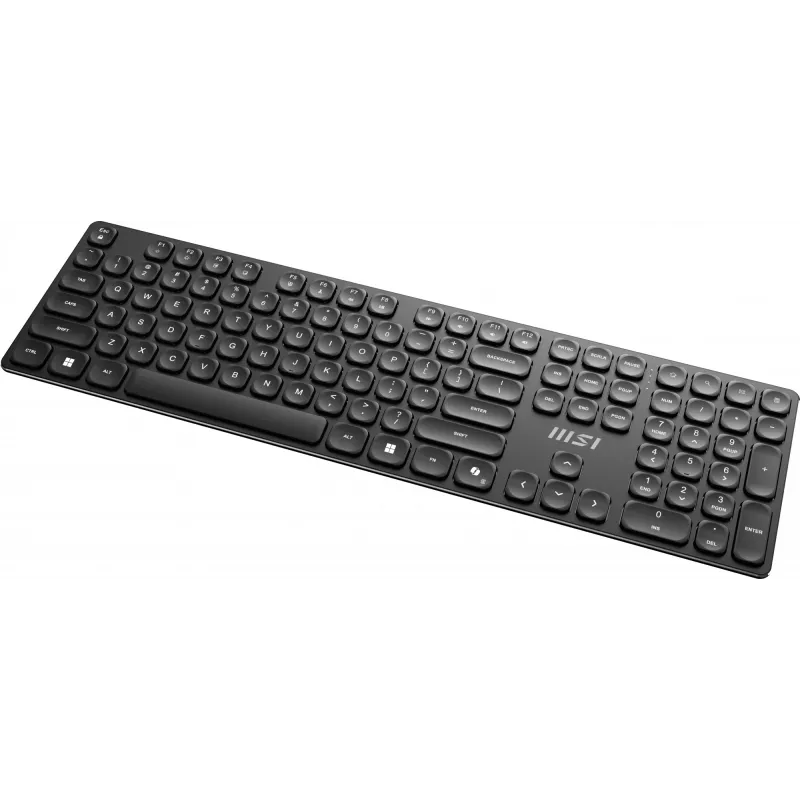 MSI FORGE K210 WIRELESS COMBO tastiera mouse inclusi home/office USB QWERTY US English nero