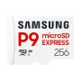 Scheda di memoria microSDXC Samsung P9 Express 256 GB — UHS-I, velocità di lettura 800 MB/s, V30, U1, durevole