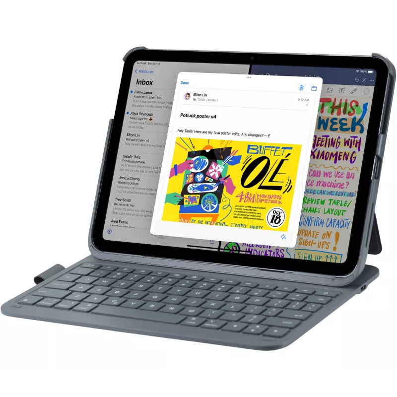 Tastiera DEQSTER schlank PRO 10,9 inch/11 inch QWERTZ tedesco meccanica wireless