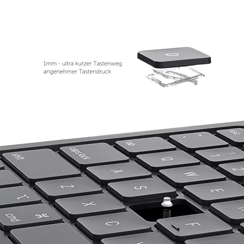 Tastiera DEQSTER schlank PRO 10,9 inch/11 inch QWERTZ tedesco meccanica wireless
