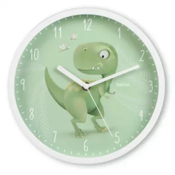 Orologio al quarzo Hama Cebu rotondo verde bianco batteria AA 25 cm