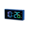Sveglia digitale Hama Ibiza blu LCD batteria USB 150x34x73mm