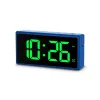 Sveglia digitale Hama Ibiza blu LCD batteria USB 150x34x73mm