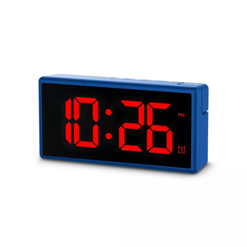 Sveglia digitale Hama Ibiza blu LCD batteria USB 150x34x73mm
