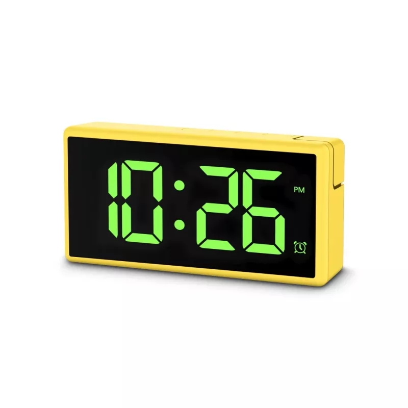 Sveglia digitale Hama Ibiza gialla LCD batteria USB