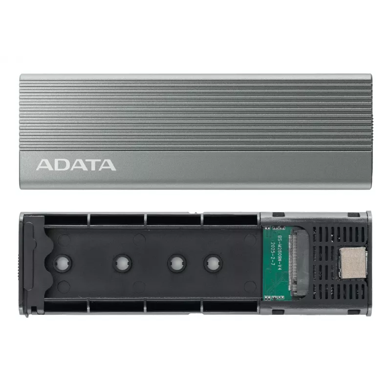Case per SSD ADATA EC680 grigio M.2 USB Type-C PCIe