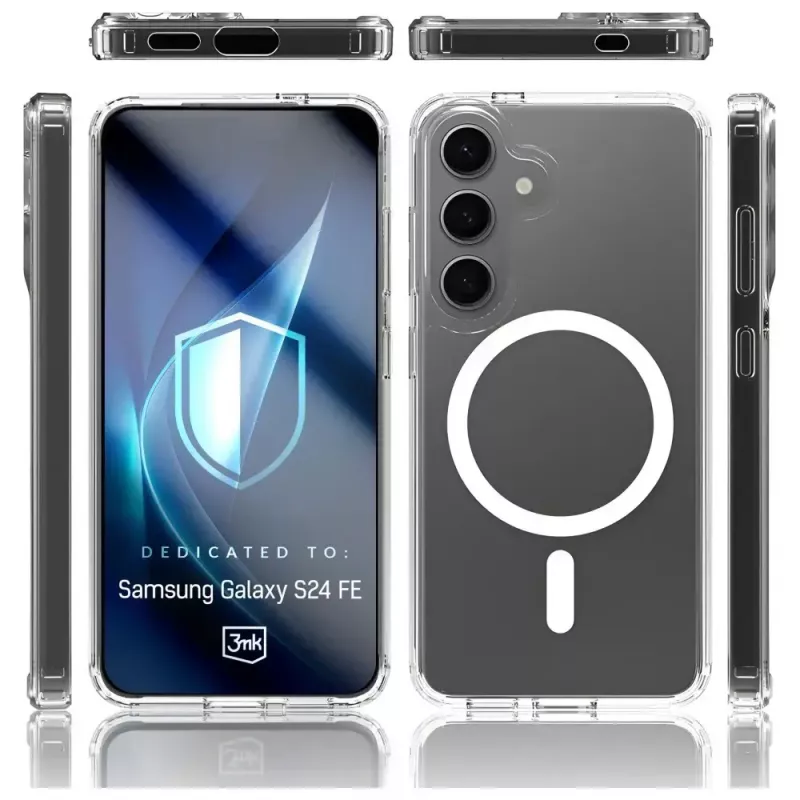 Custodia protettiva 3MK Armor MagCase per Samsung Galaxy S24 FE – design robusto slim-fit