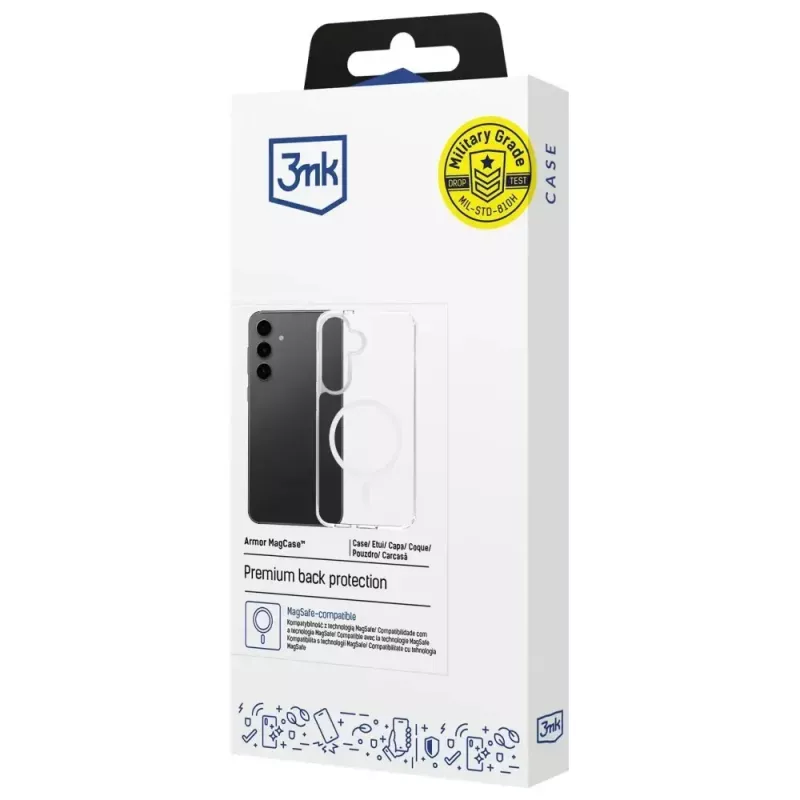 Custodia protettiva 3MK Armor MagCase per Samsung Galaxy S24 FE – design robusto slim-fit