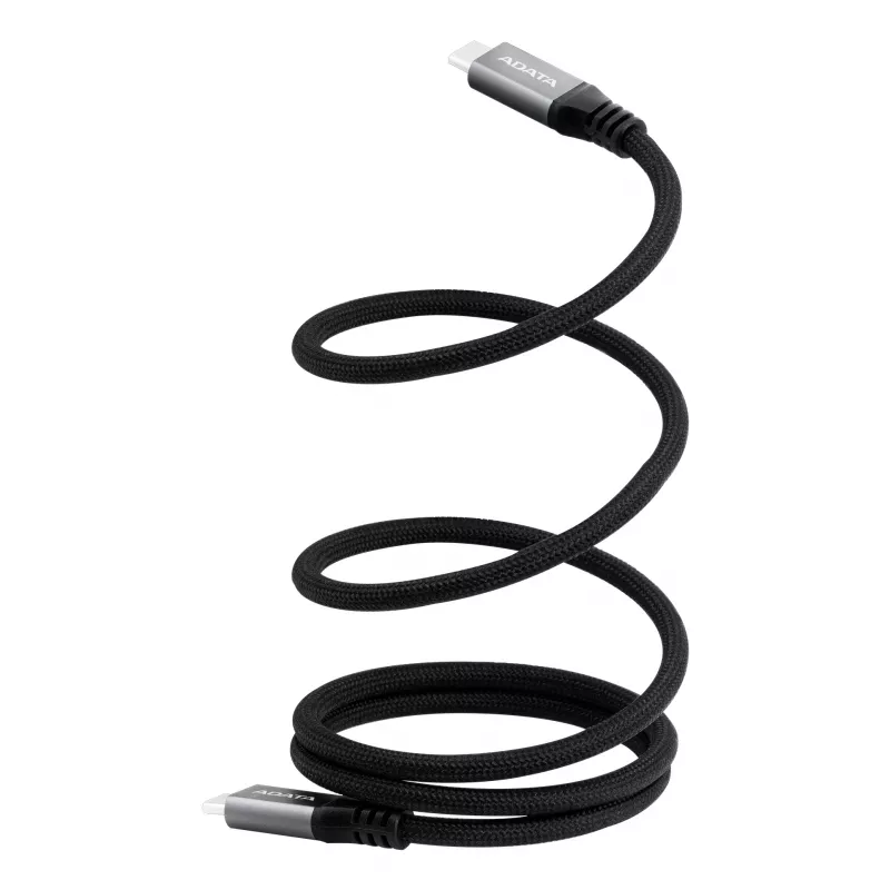 Cavo dati USB C a USB C ADATA CACCU3-100W-100AN-BK — USB 3.2 Gen 2 (10 Gbit/s), 1 m, nero