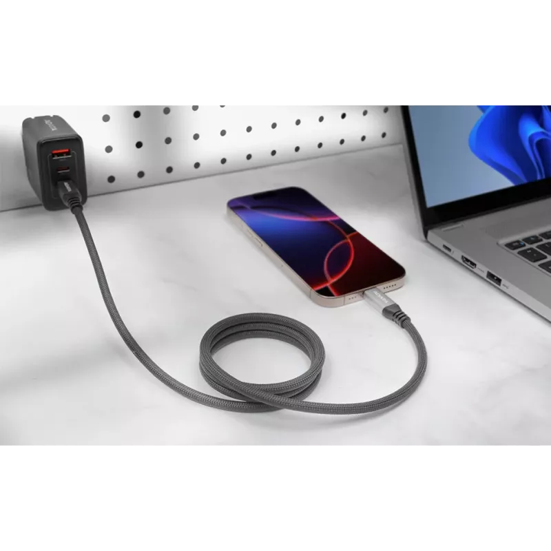Cavo dati USB C a USB C ADATA CACCU3-100W-100AN-BK — USB 3.2 Gen 2 (10 Gbit/s), 1 m, nero