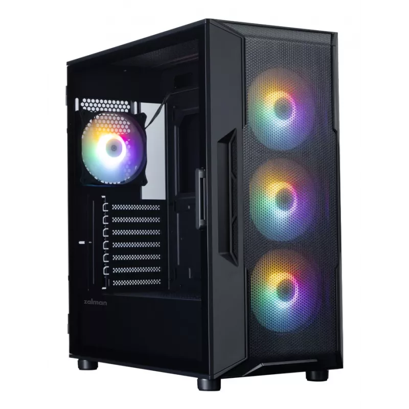 Case PC Mid-Tower ZALMAN I3 NEO V2, nero, 4 ventole RGB, supporto ATX/microATX