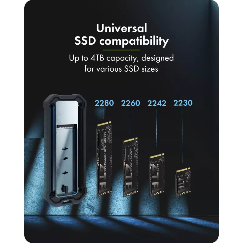 Accessorio: icybox IB-1827MCP-C31 adattatore dual-bay M.2 NVMe e SATA